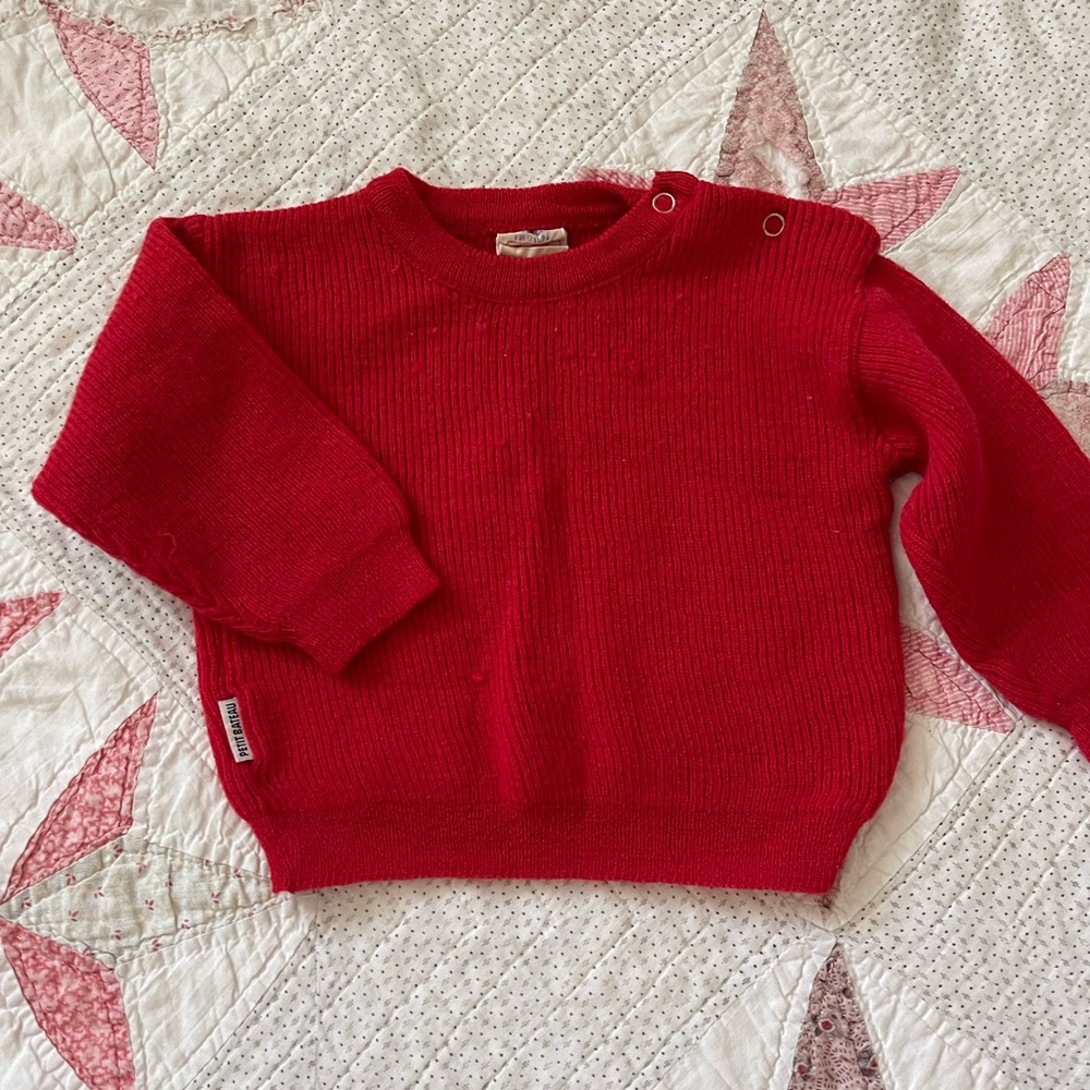 Petit Bateau Vintage Red Sweater
